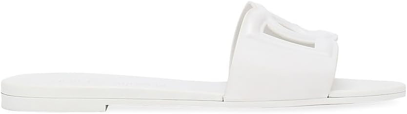 Amazon.com: Dolce&Gabbana, Interlock Logo Rubber Slides, 37 (7), White : Luxury Stores | Amazon (US)