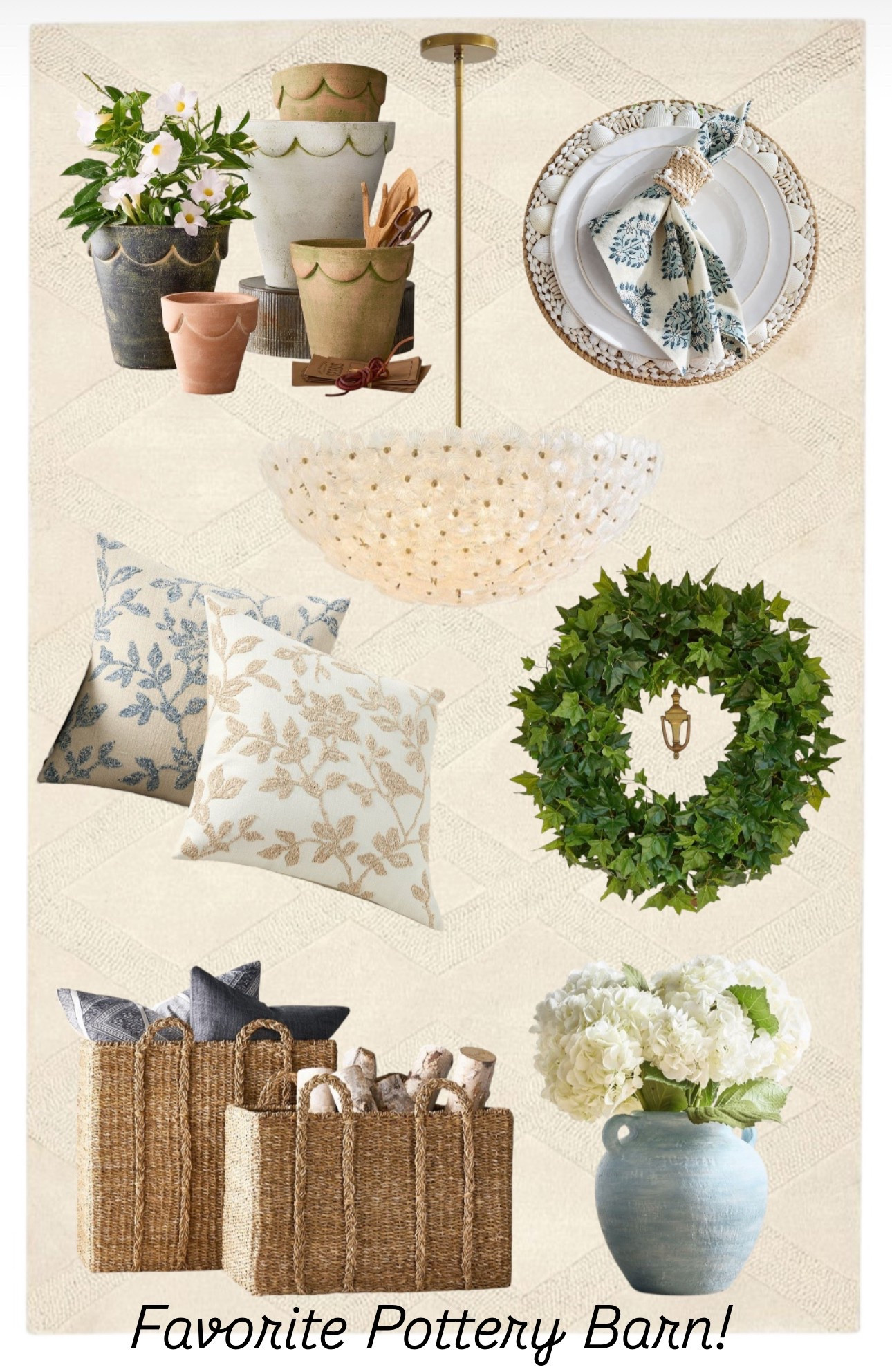 A dreamy blend of garden charm, timeless textures, and cozy elegance—our favorite Pottery Barn picks for a beautifully layered home!

#potterybarnstyle #homedecorinspo #neutraldecor #coastaldecor #springhomerefresh #woventextures #floralaccents #classicdecor #eleganthome #gardeninspireddecor #cozycottagevibes #entrywayinspo #tablescapestyling #scallopedpots #interiorlove


#LTKSeasonal #LTKHome