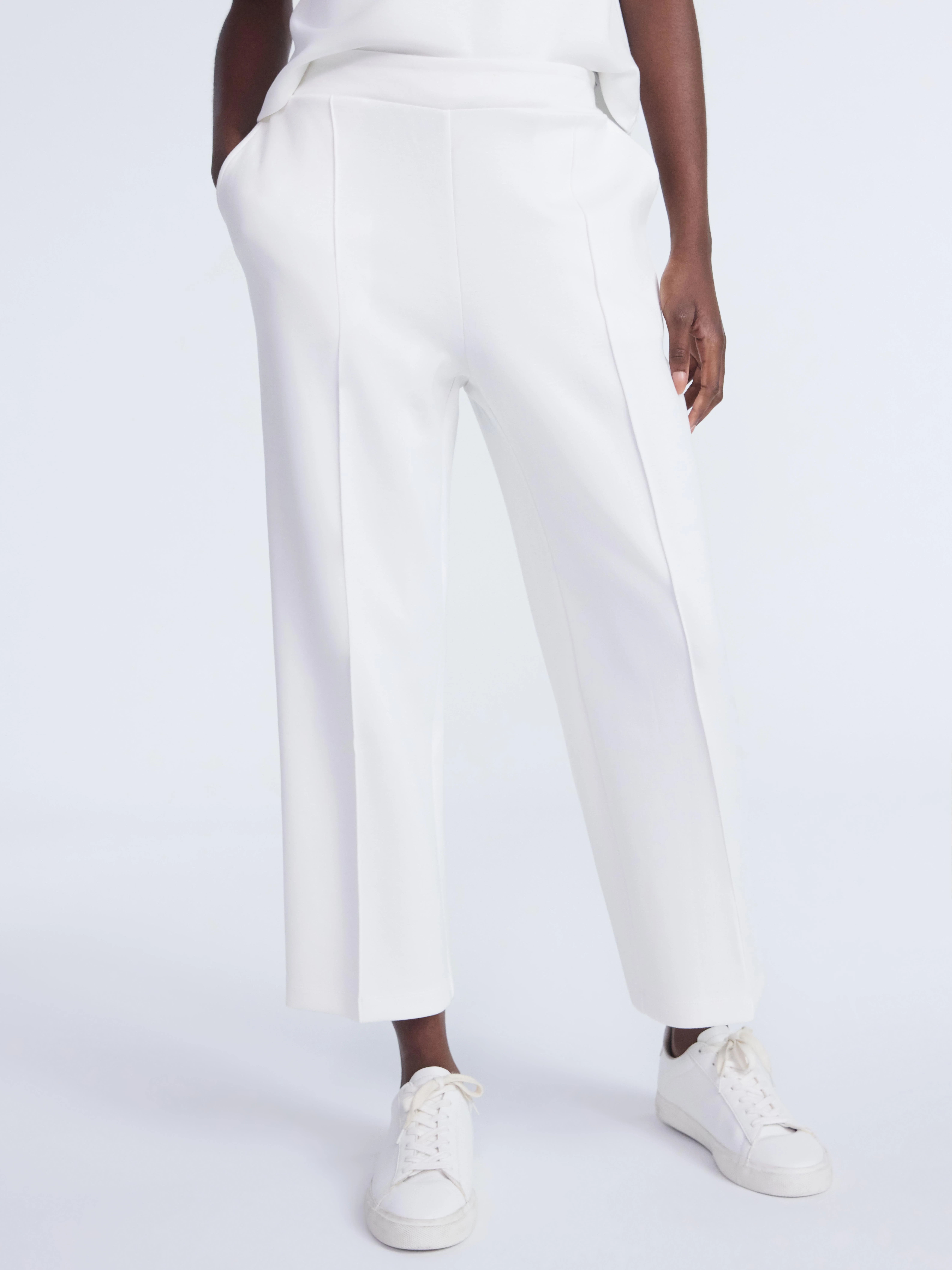 Scoop Women's and Women's Plus New Scubaknit Cropped Pants, Sizes XS-4X | Walmart (US)