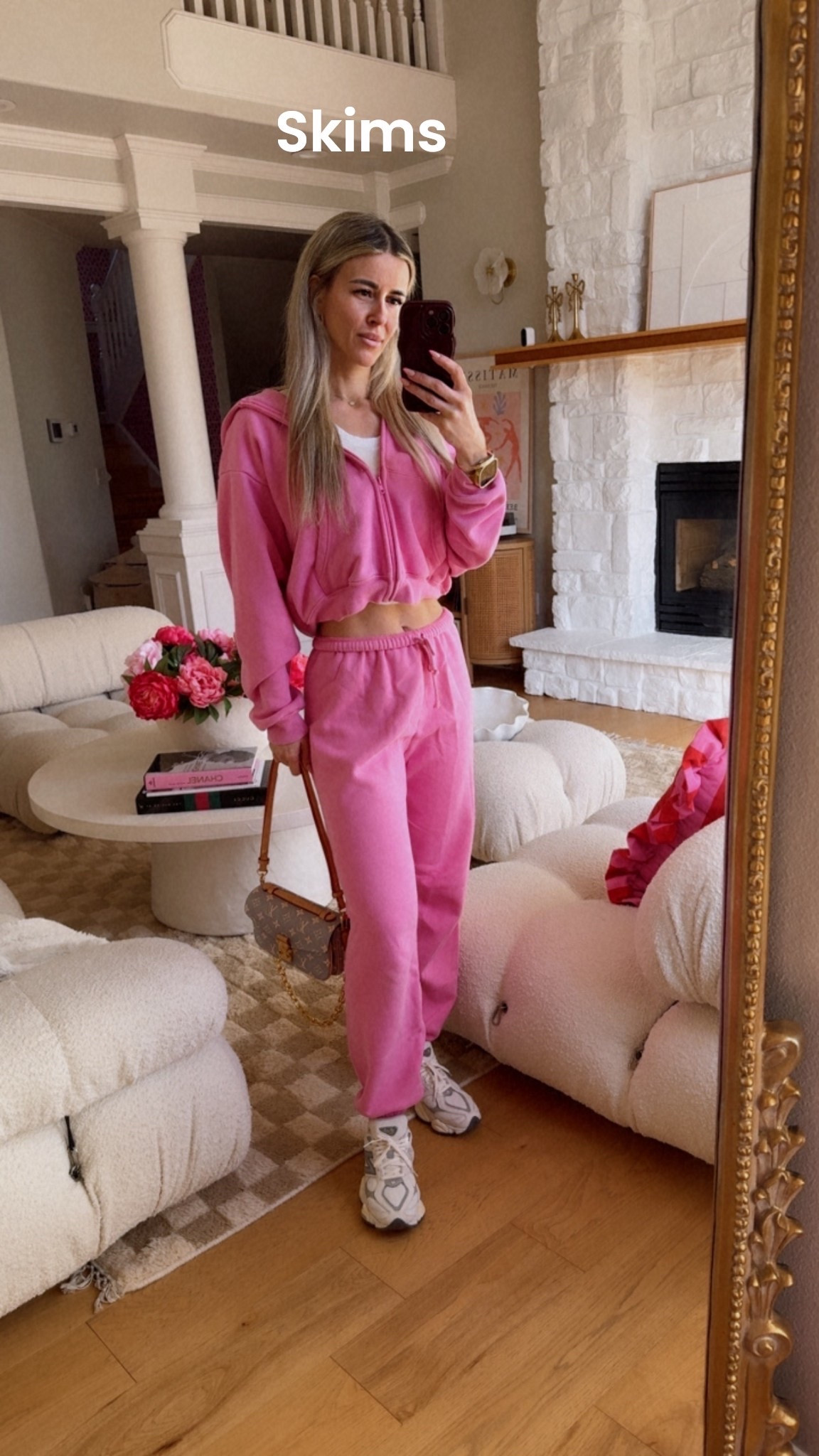 Mom outfit today-skims sweats and NB 9060 shoes. 👟 We are staying comfy today. My sweats are more pink but similar color linked below.

#LTKmomlife #LTKActive #LTKootd