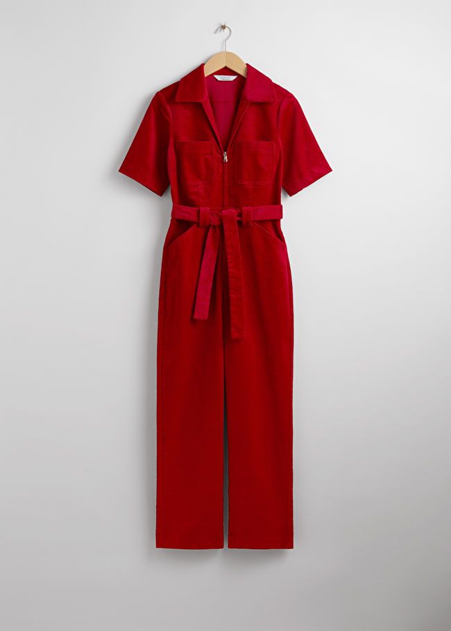 Belted Corduroy Jumpsuit | & Other Stories US