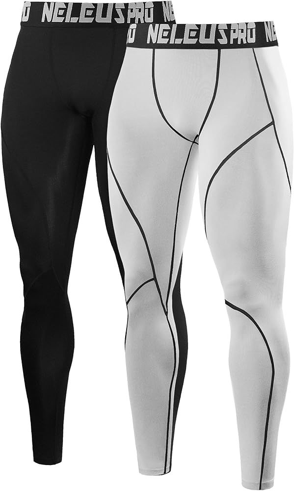 Neleus Men's Dry Fit Compression Pants Workout Running Leggings | Amazon (US)