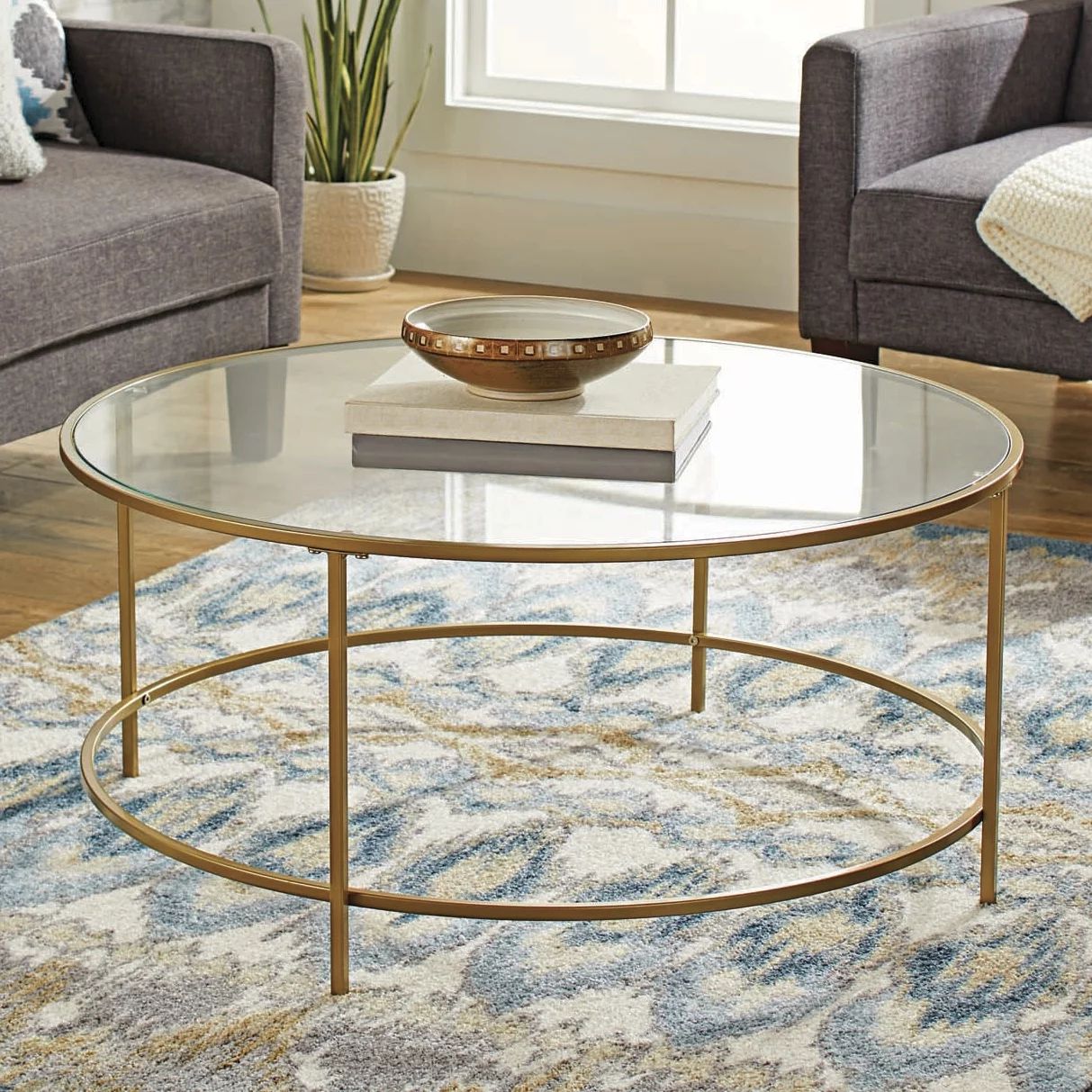 Better Homes & Gardens Nola Coffee Table, Gold Finish | Walmart (US)