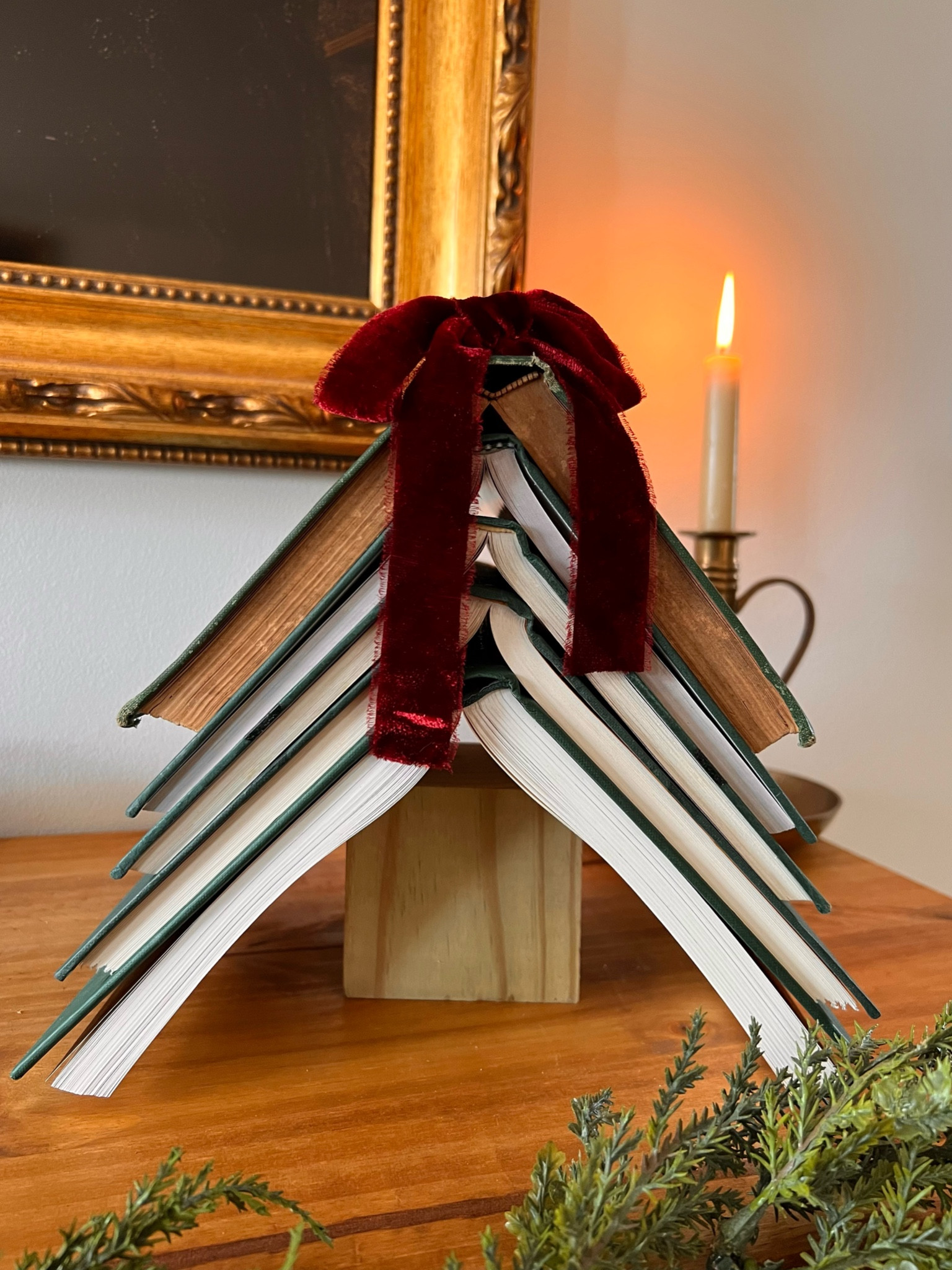My antique book tree 🌲 

#christmas #christmasdecor #booktree #antiquechristmas #holidaydecor 

#LTKhome #LTKSeasonal #LTKHoliday