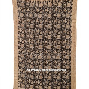 Boho Mud Cloth Throw Blanket With Tassels Hand Loomed Block - Etsy | Etsy (US)