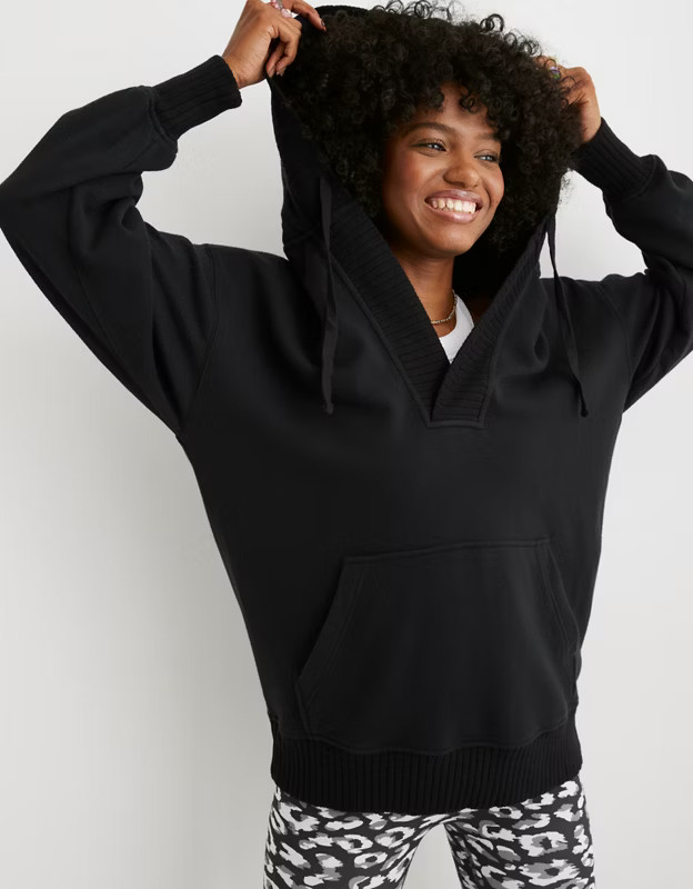 Aerie Down-To-Earth Henley Hoodie | Aerie