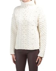 Wool Mixed Cable Knit Sweater | TJ Maxx