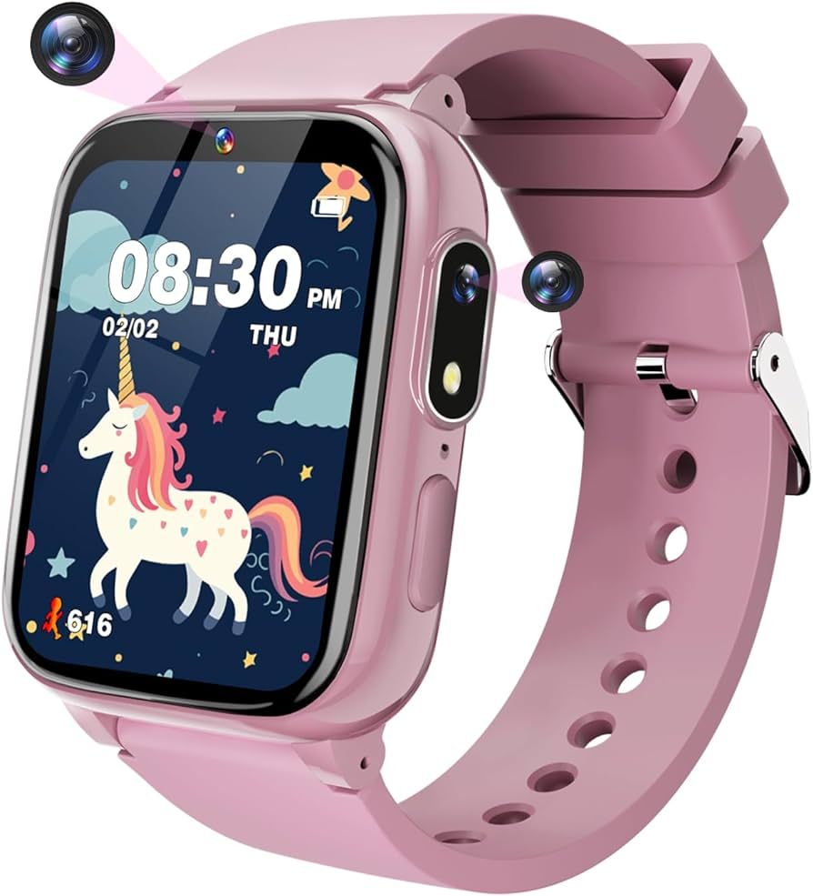 Sueseip Kids Smart Watches Girls Toys Age 6-8, HD Touchscreen Dual Cameras Kids Watch for Girls A... | Amazon (US)