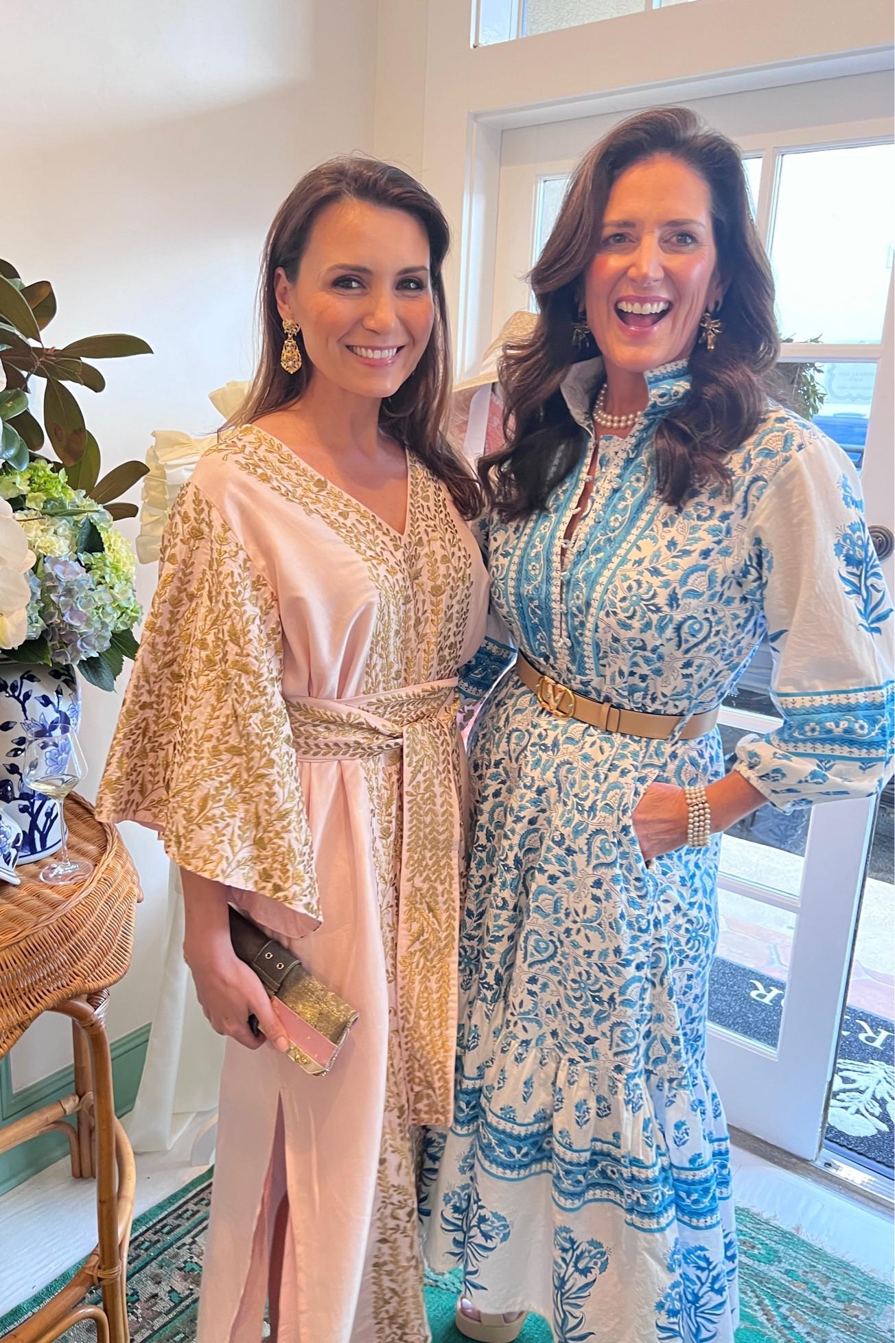 Blush Rose silk and gold thread - this kaftan has become a favorite!  Love anything from Sue Sartor - including her flounce dress. 

#LTKWedding #LTKOver40