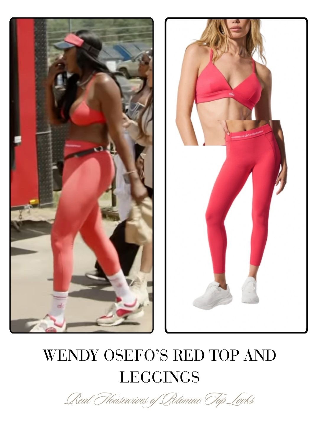 Wendy Osefo’s Red Top and Leggings  