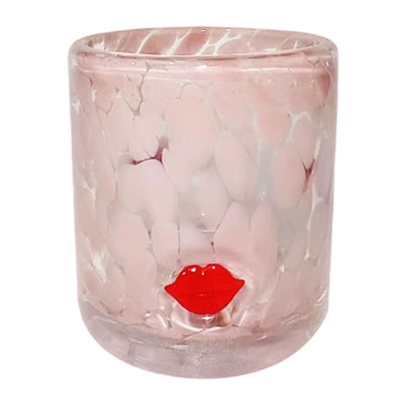 Uminens Valentine's Day Stemless Glass Cups 14oz Pink Red Heart Juice Glasses Set for Engagement ... | Walmart (US)