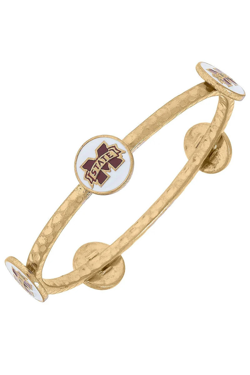 Mississippi State Bulldogs Enamel Claudia Bangle | CANVAS
