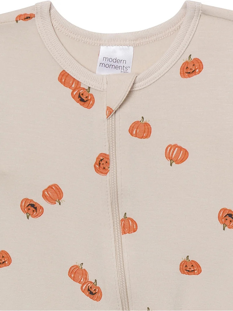 Modern Moments by Gerber Neutral Two-Way Zip Viscose Sleep \u00b4N Play Footed Pajama , Sizes New... | Walmart (US)