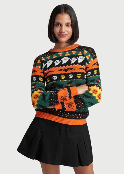 Fright Night Delight Fair Isle Sweater | ModCloth