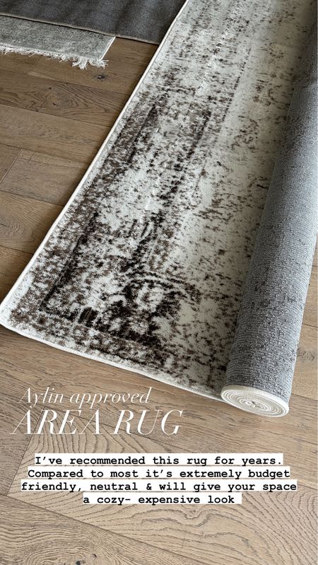 Aylin approved AREA RUG ✨
I've recommended this rug for years. Compared to most it's extremely budget friendly, neutral & will give your space a cozy, expensive look #StylinAylinHome #Aylin 

#LTKstyletip #LTKhome