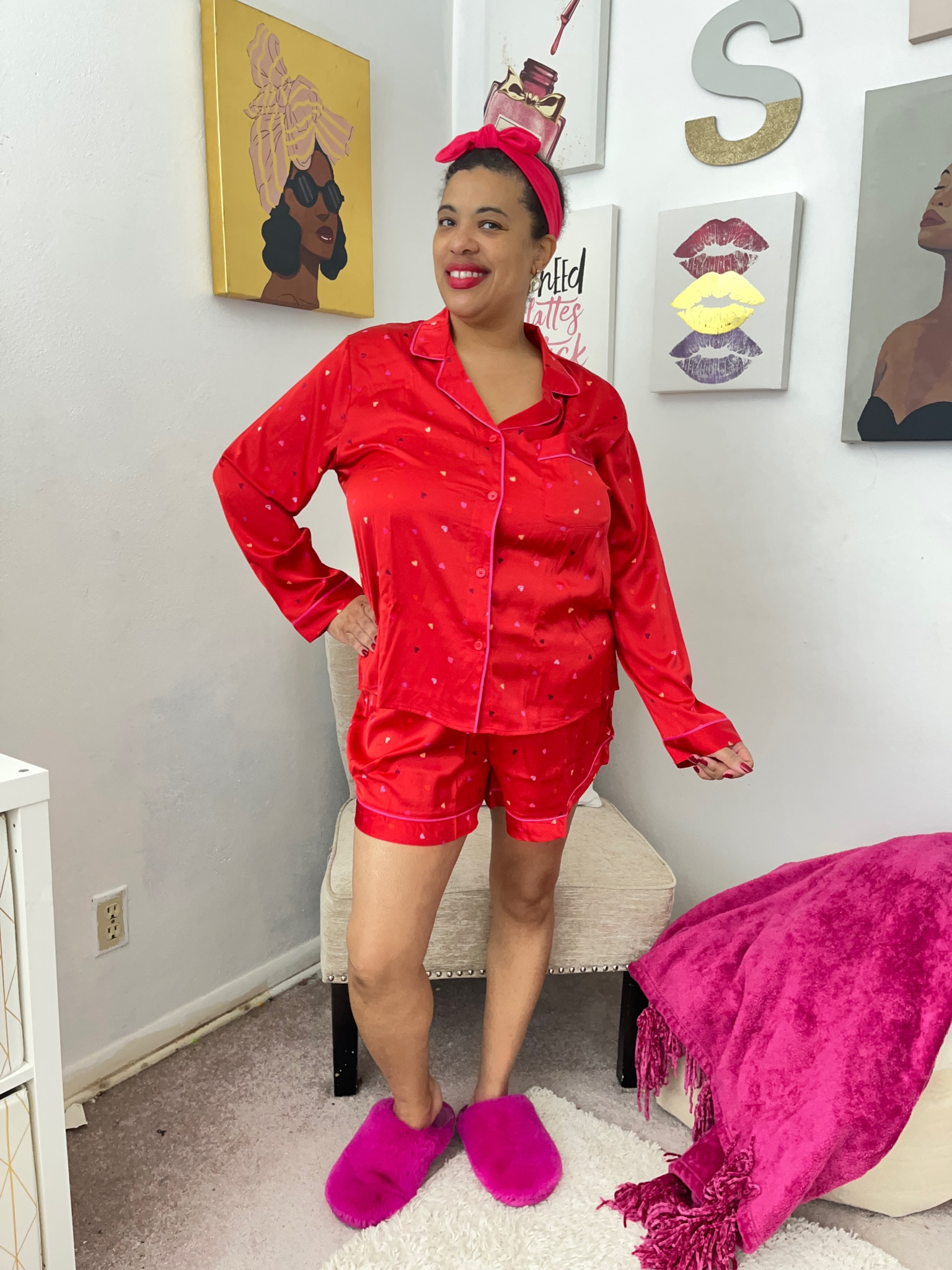 Get these super cute Valentine’s Day satin pajamas for just 20 bucks on sale! #pajamas #satinpajamas 

#LTKSeasonal #LTKfindsunder50 #LTKover40