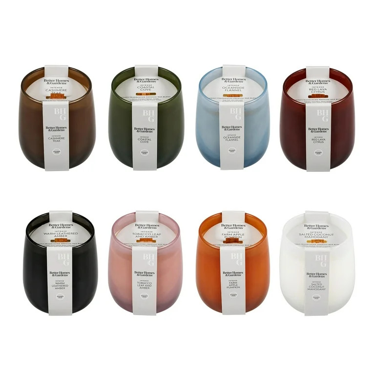 Better Homes & Gardens Intense Farm Apple Pumpkin Scented Wooden Wick Glass Jar Candle 14.5oz | Walmart (US)