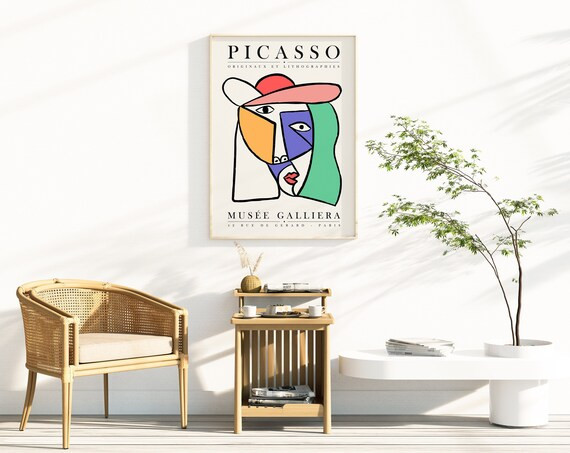 Picasso Art Print Exhibition Poster Picasso Wall Art - Etsy | Etsy (US)