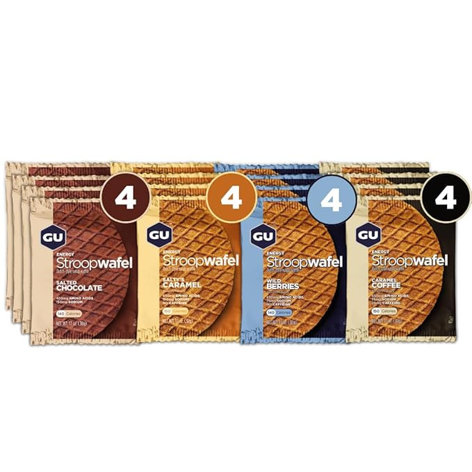 GU Energy Stroopwafel Variety Pack Sports Nutrition Waffle, Caffeine Included, and Kosher Dairy, ... | Amazon (US)