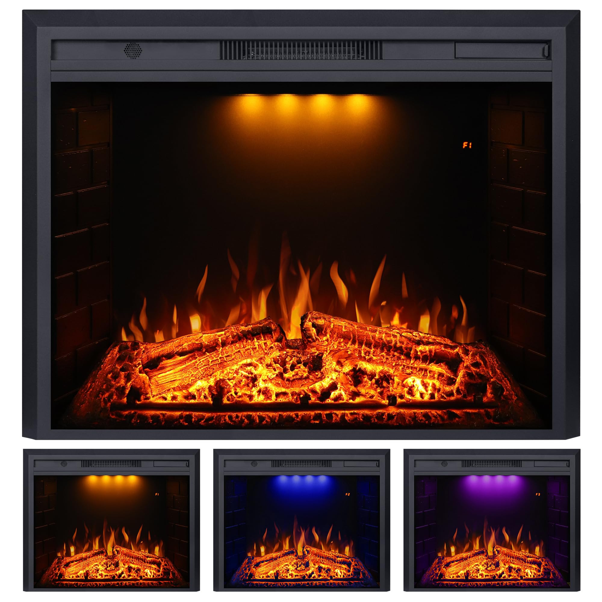 Valuxhome Electric Fireplace, 36 Inches Fireplace Insert with Overheating Protection, Fire Crackl... | Amazon (US)