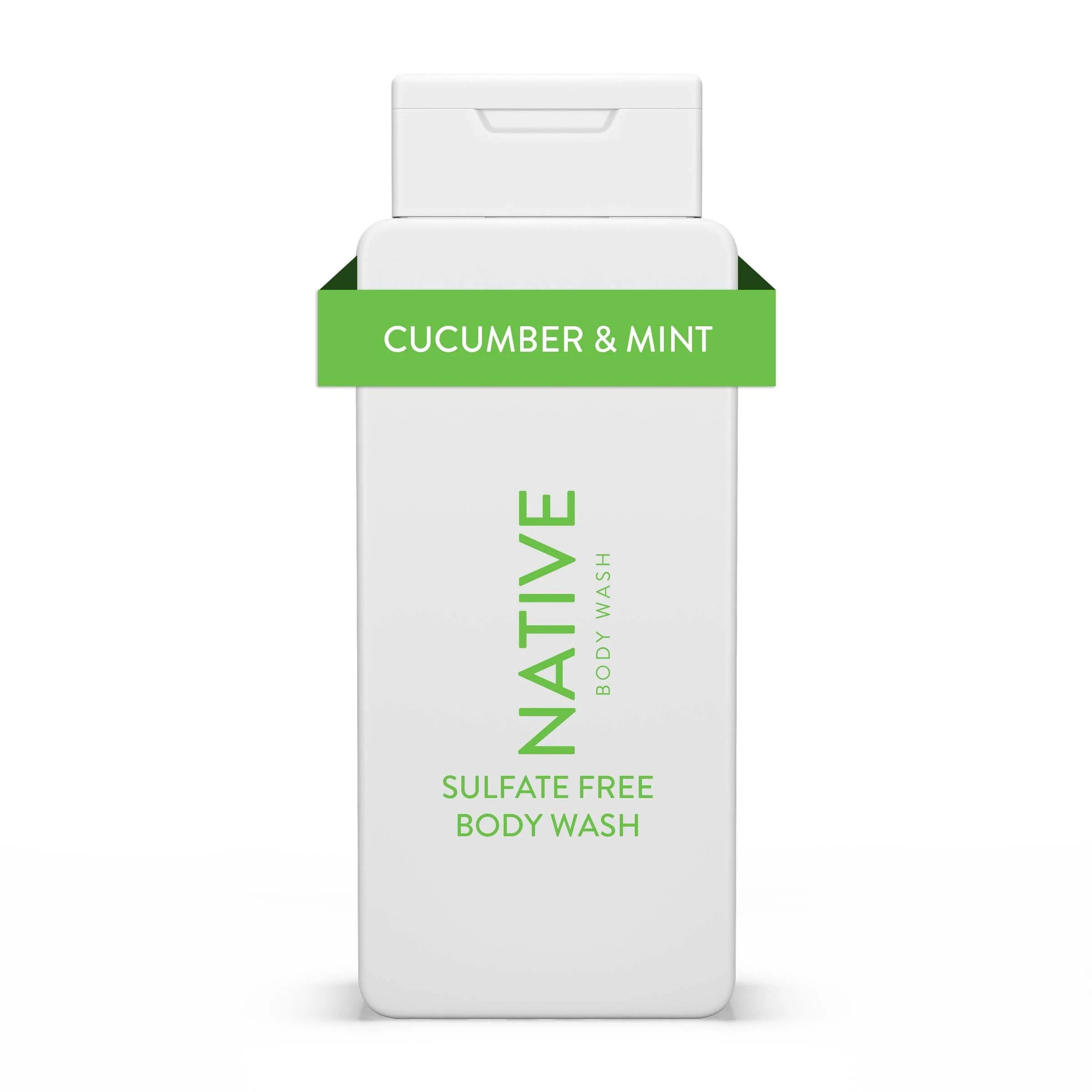 Native Body Wash, Cucumber & Mint, Sulfate Free, Paraben Free, for Men and Women, 18 oz | Walmart (US)