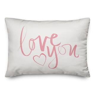 Love You Throw Pillow By Designs Direct in Pink | 14" x 20" | Michaels® | Michaels Stores