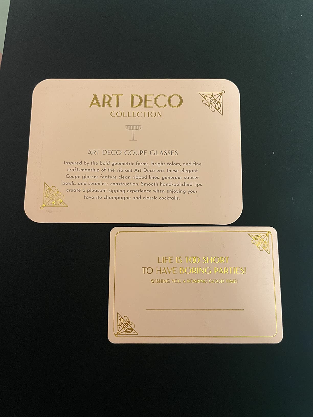 Vintage Art Deco Coupe Glasses | Set of 4 | 7 oz Classic Cocktail Glassware for Champagne, Martin... | Amazon (US)