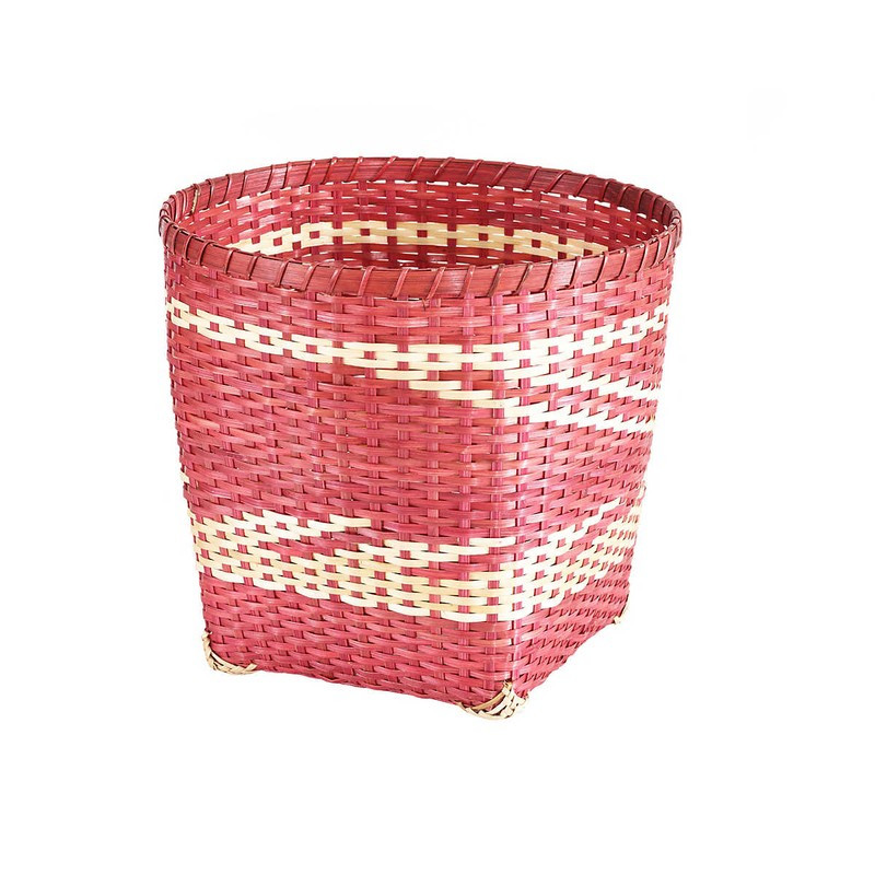 Cannes Cinnabar Wastebasket | Annie Selke