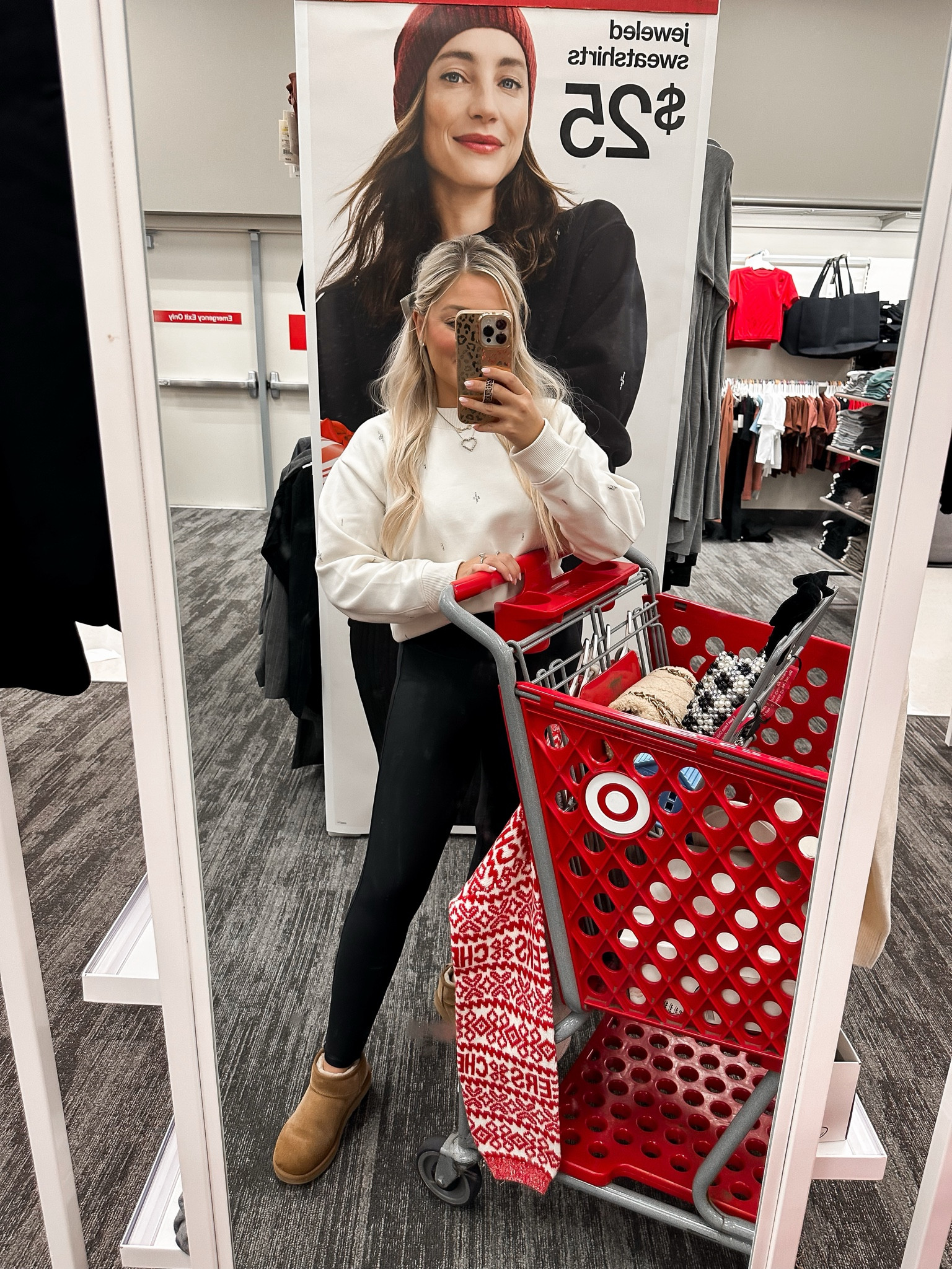 Today’s errand #OOTD. Wearing a size medium in this rhinestone sweatshirt from Target! 

#LTKStyleTip #LTKHoliday #LTKFindsUnder50