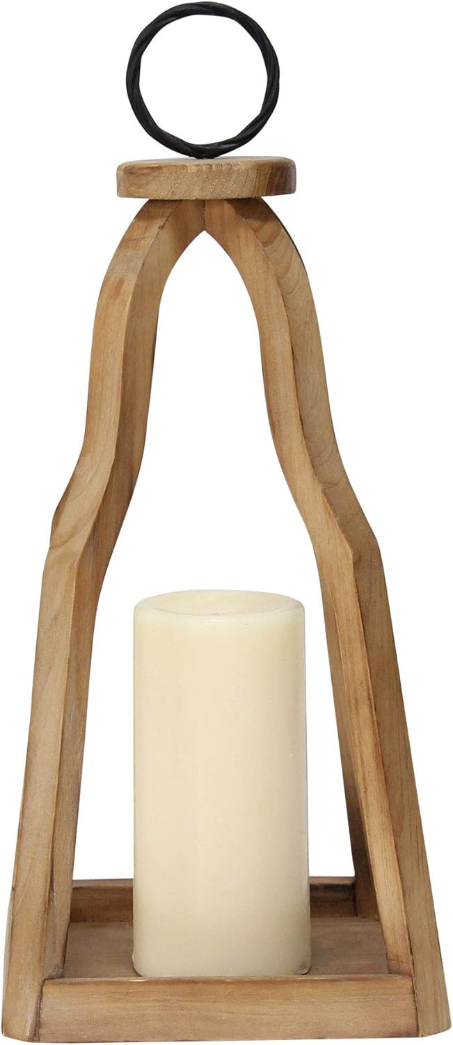Stratton Home Decor Open Wood Lantern | Amazon (US)