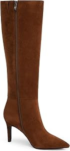 Knee High Boots Women Pointed Toe Tall Boots 3 In Stiletto High Heel Long Boots Side Zipper Dress... | Amazon (US)