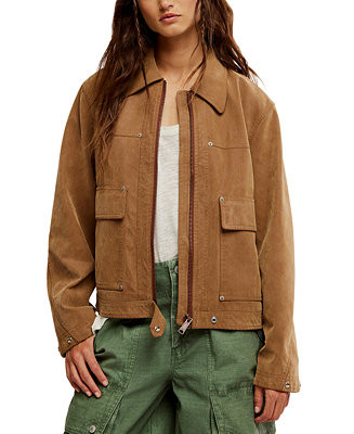Women's Blair Faux-Suede Wide-Sleeve Jacket | Macy's