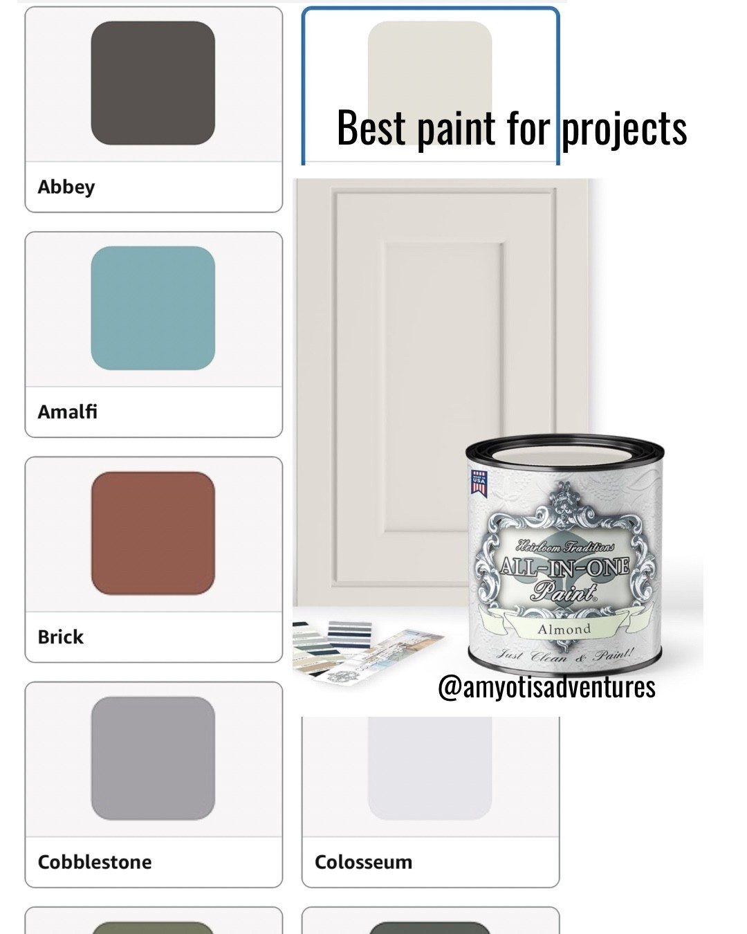 This comes in 50 different shades!! No sanding even needed prior. It’s amazing! Just clean your area then paint. I like to paint with a paint brush first, let it dry then come back over it with a roller. 
Paint/ painting/ diy 

#LTKFindsUnder100 #LTKHome #LTKFindsUnder50