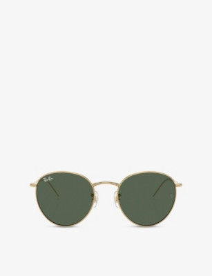RBR0103S Round-Frame Metal Sunglasses | Selfridges