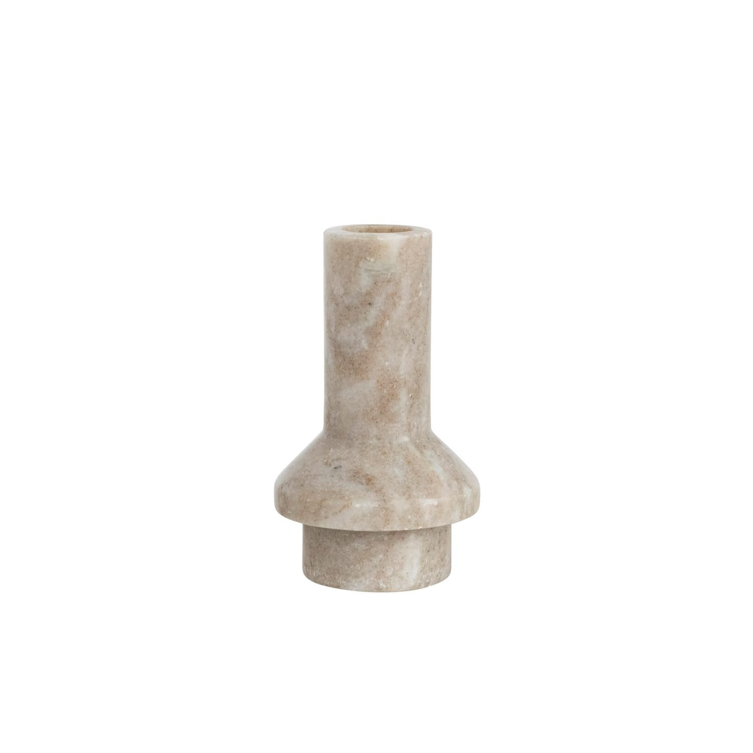 Bloomingville Marble Taper Candle Holder, 4.5", Beige, (AH2265) | Amazon (US)