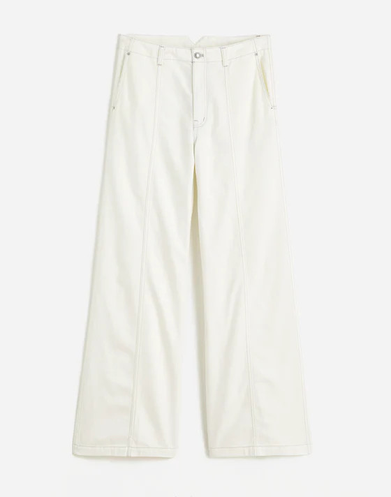 Petite Wide-Sweep Trousers: Airy Denim Edition | Madewell