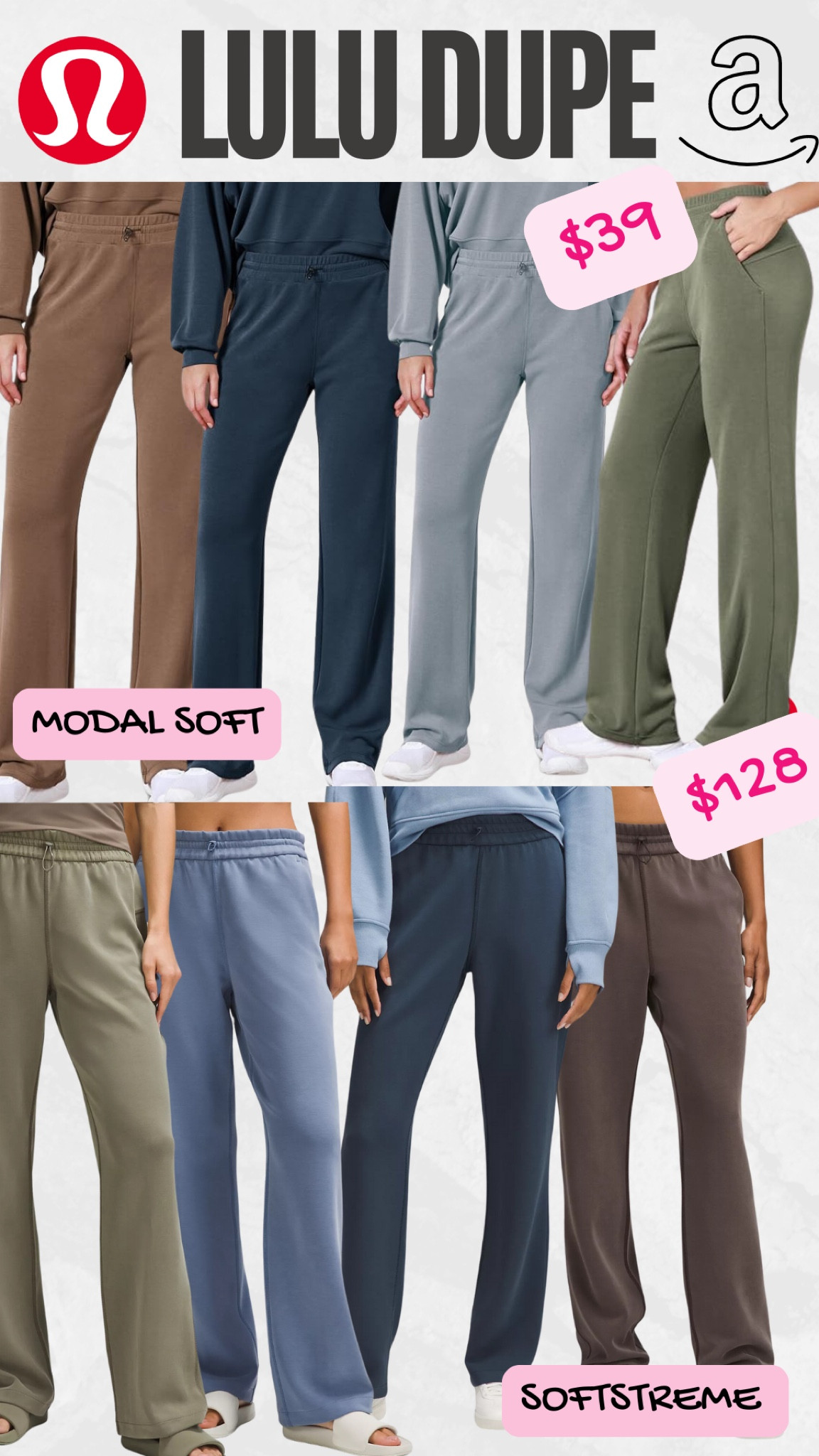 Lululemon Softstream Dupe on Amazon 

#LTKFindsUnder50 #LTKActive #LTKStyleTip