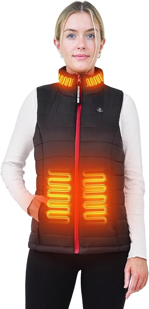 ANTARCTICA GEAR Women's Heated Vest With 16000mAh Battery Pack, Rechargable Lightweight Heated Ve... | Amazon (US)
