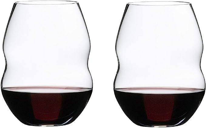 Riedel Swirl Wine Glass, 2 Count (Pack of 1), Clear | Amazon (US)