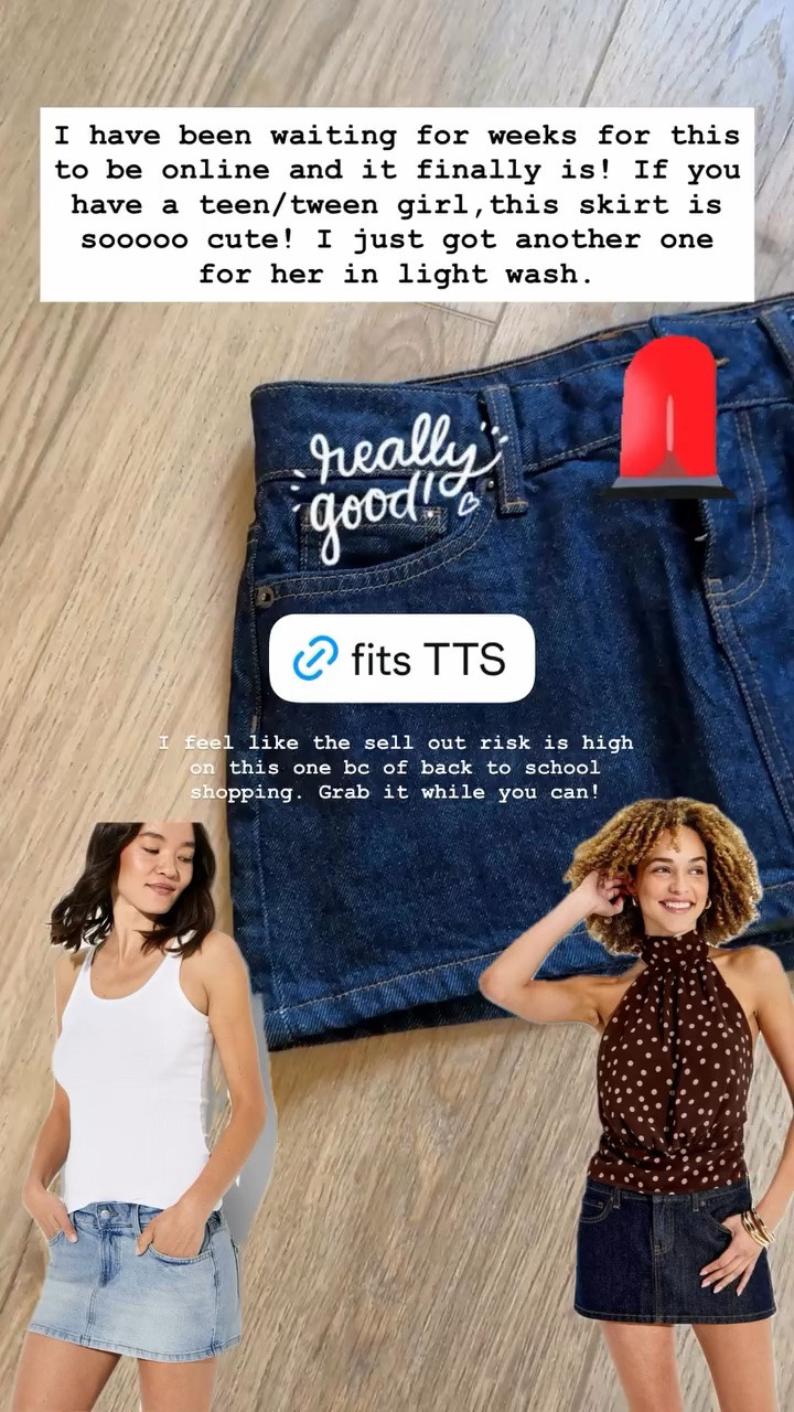 Skirt with built-in shorts. Perfect for teens and tweens. Fits TTS.