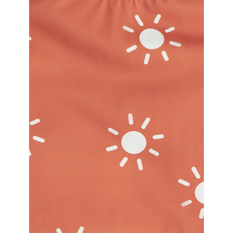 Modern Moments by Gerber Baby and Toddler Girl One-Piece Ruffle Swimsuit with UPF 50+, Sizes 12M-... | Walmart (US)