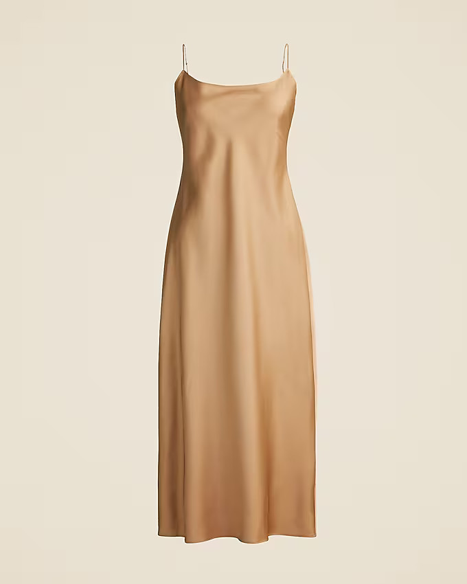 Gwyneth slip dress in luster charmeuse | J. Crew US