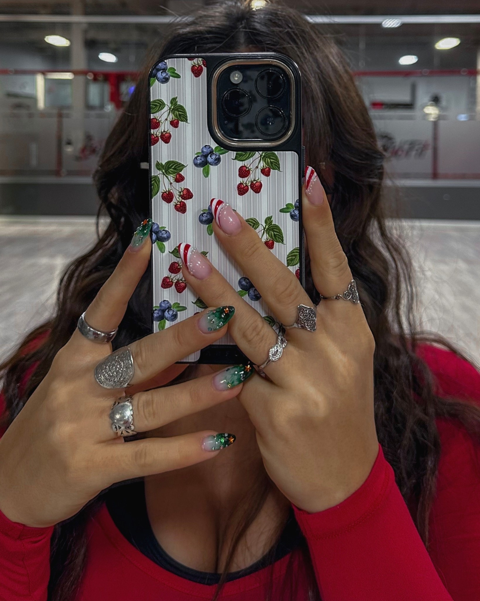 christmas nails 🎄