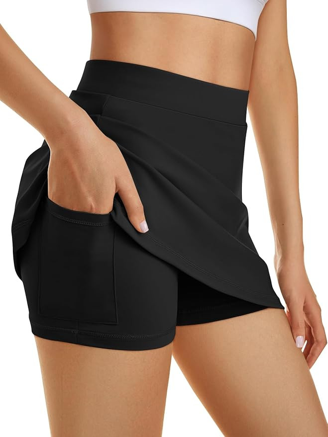 AUTOMET Women's Mini Tennis Skirt 2024 Athletic Golf Skorts with Pockets Y2K Summer Workout Outfi... | Amazon (US)