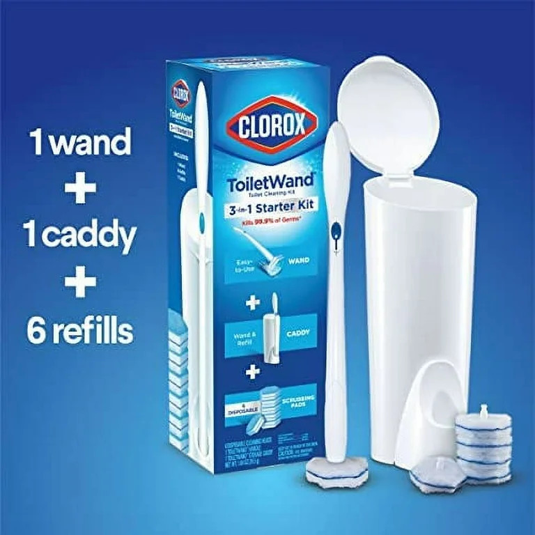 Clorox ToiletWand Disposable Toilet Cleaning Kit, Toilet Brush, Toilet and Bathroom Cleaning Syst... | Walmart (US)