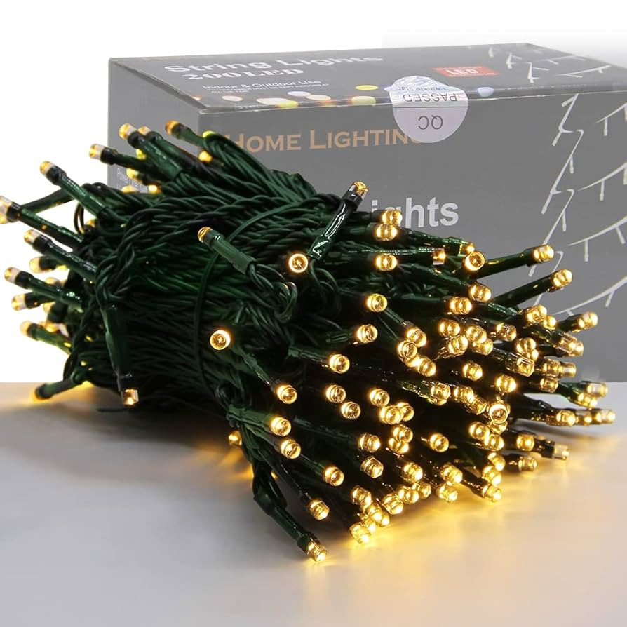 Home Lighting 66ft Christmas Decorative Mini Lights, 200 LED Green Wire Fairy Starry String Light... | Amazon (US)