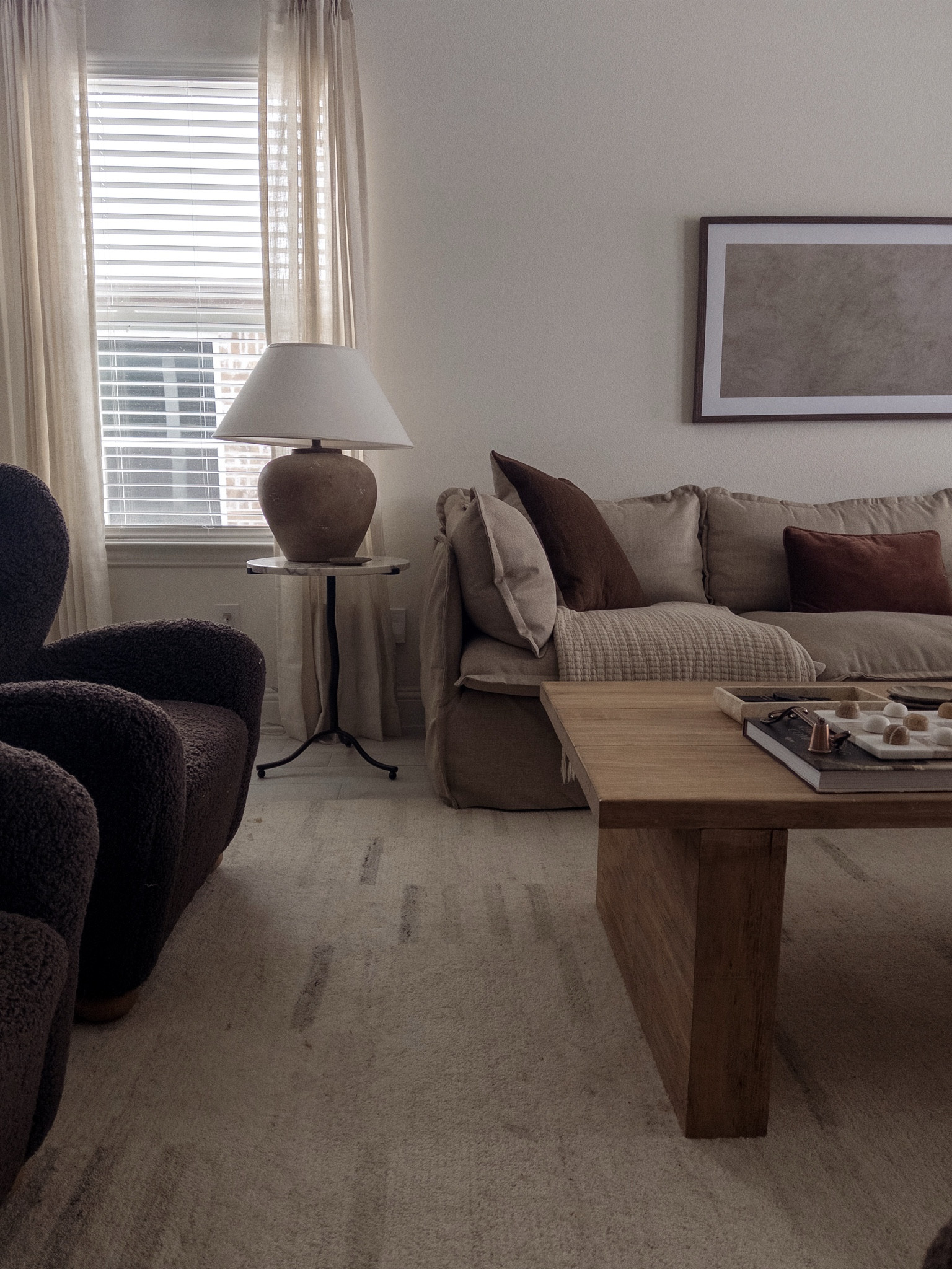 Happy Monday - a little living room reveal! 

Living room inspo, neutral living room, living room design, earthy modern living room, warm cozy living room, calm living room inspo, natural living room 

#LTKStyleTip #LTKHome