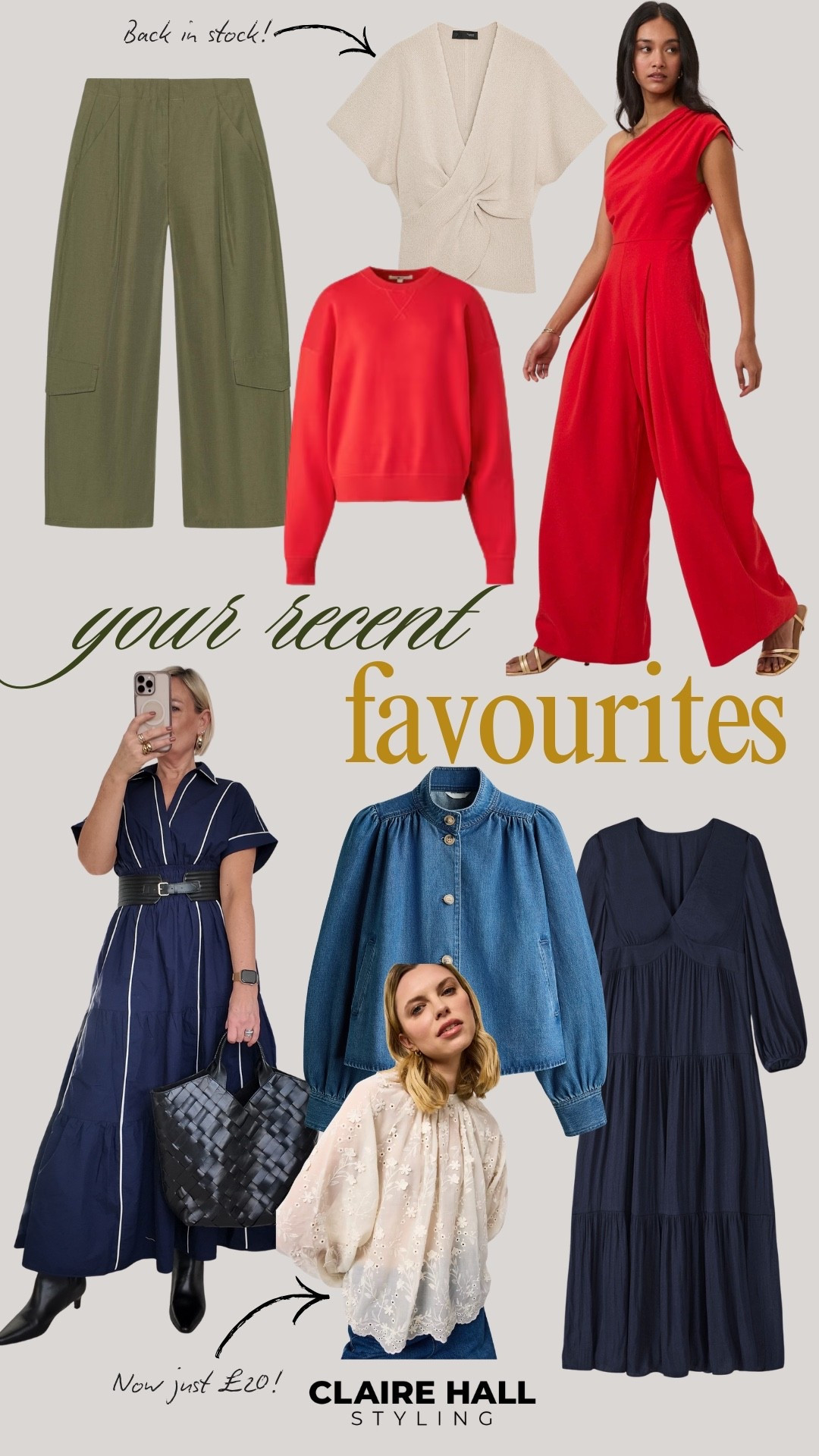A round up of audience favourites 

cargo trousers / red knit / one-shoulder jumpsuit / Somerset Dress / puff sleeve jacket / lace blouse / Summer dress

#LTKuk #LTKspring #LTKover50style