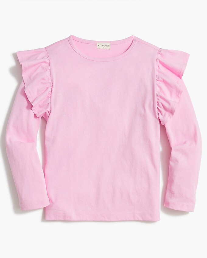 Girls' long-sleeve ruffle top | J.Crew Factory