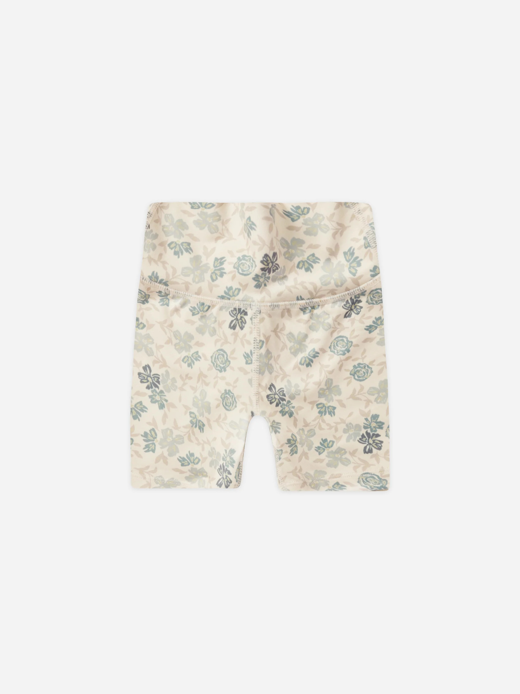 Bike Short || Blue Floral | Rylee + Cru